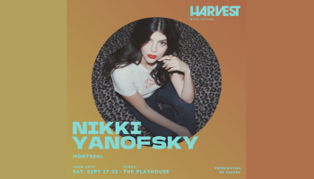 Nikki Yanofsky headshot on a yellow and orange background