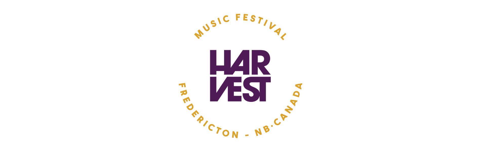 purple and yellow Harvest Music Festival logo