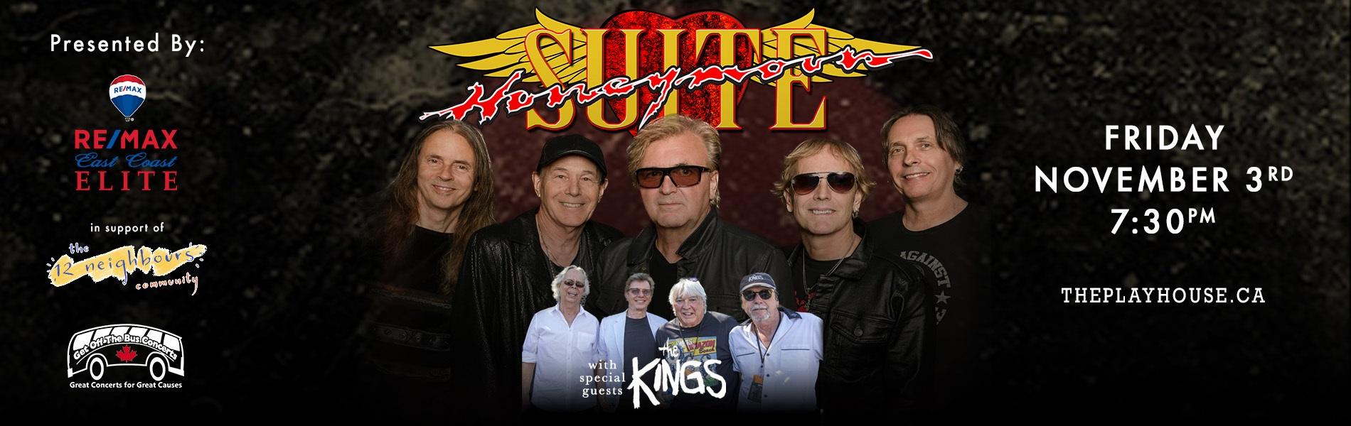 Honeymoon Suite and the Kings with logos