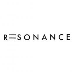 The word Resonance written in black block letters against a white background