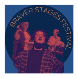 Braver Stages Festival logo icon on a blue background